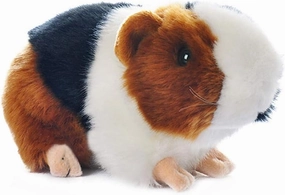 RemeeHi 7 Inch Brown Guineapig Guinea Pig Plush Toy Soft Cute Plush Toy Gift for Kids(Black & White)