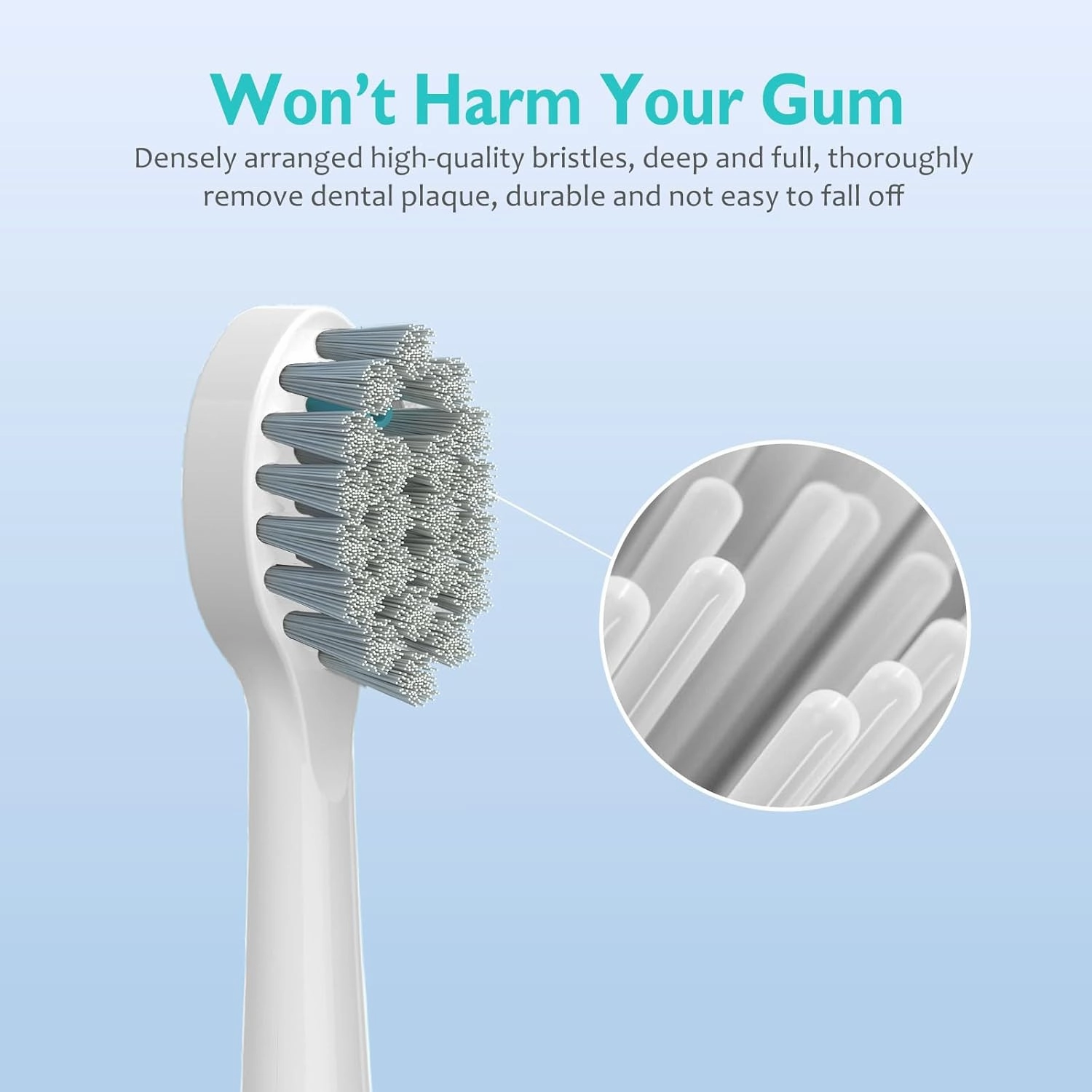 Replacement Brush Heads for Waterpik Sonic Fusion 2.0 Flossing Toothbrush with Cover, Compact, 3 Count White, Soft Bristles