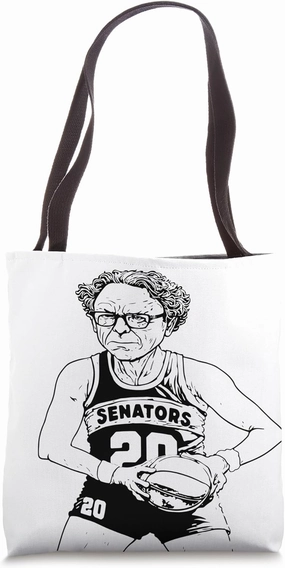 Retro Baller Bernie Sanders Funny Bernie Basketball Sketch Tote Bag