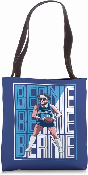 Retro Baller Bernie Sanders Funny Bernie Basketball Tote Bag