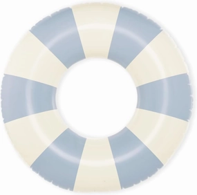 Retro Inflatable Swim Ring, Striped Pool Float for Adults, Durable Leak-Proof PVC Tube for Beach, Lake, and Pool Party – Easy to Inflate & Travel-Friendly