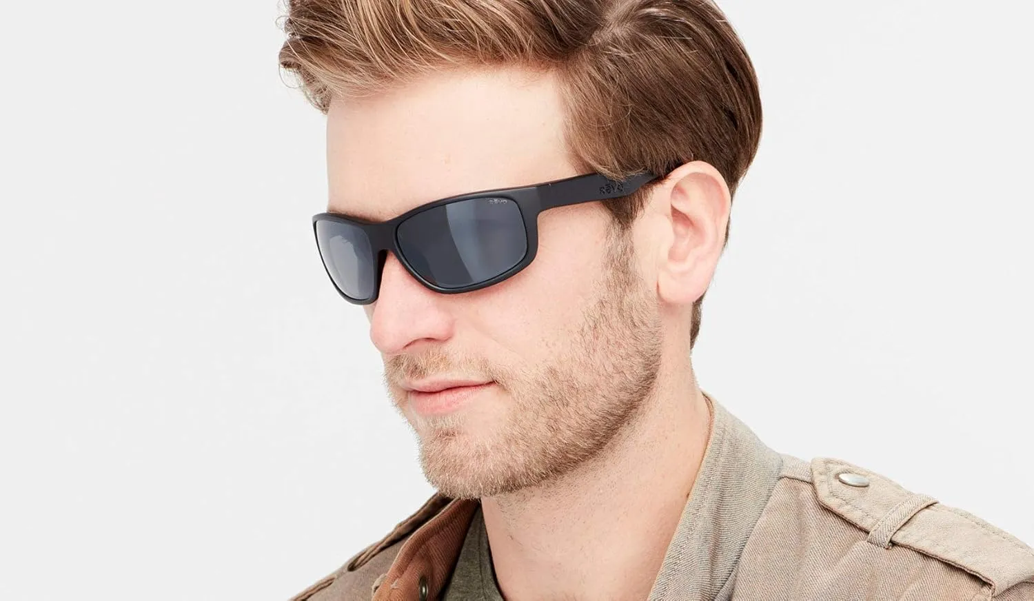 Revo Sunglasses Caper: Polarized Lens with Bendable Performance Wrap Frame