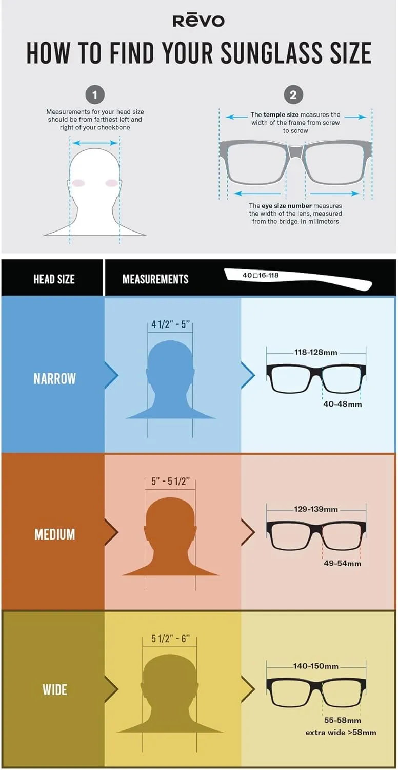 Revo Sunglasses Caper: Polarized Lens with Bendable Performance Wrap Frame