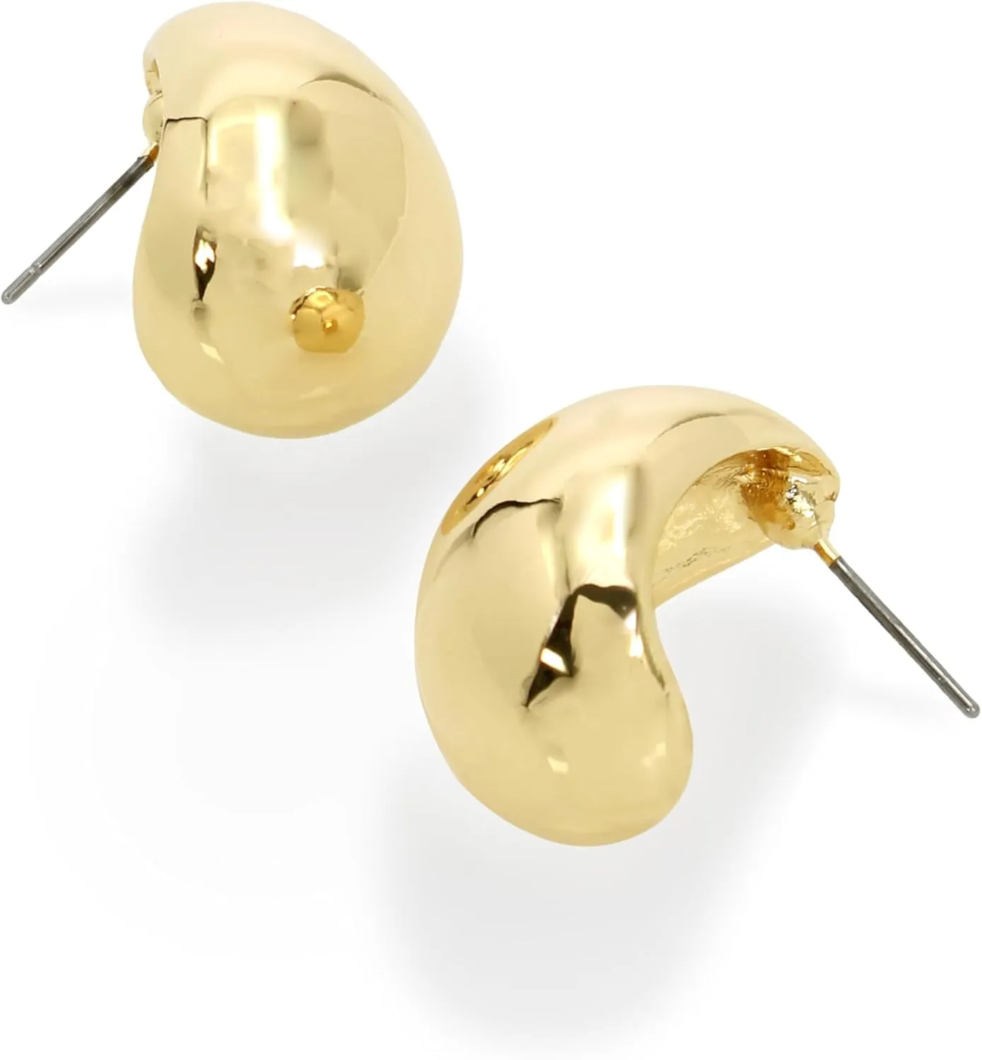 Robert Lee Morris Soho Womens Dome Hoop Earrings
