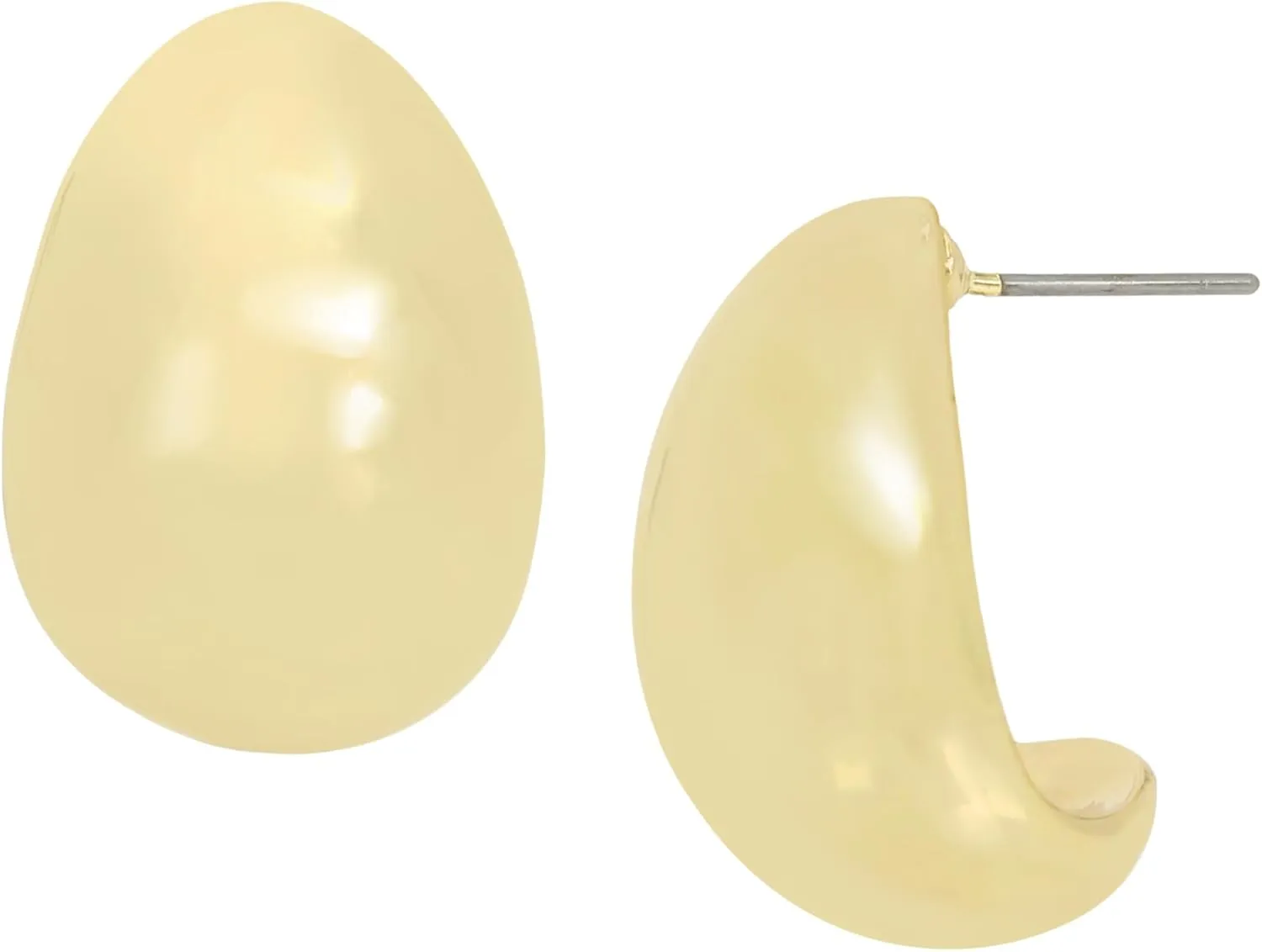 Robert Lee Morris Soho Womens Dome Hoop Earrings