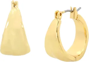 Robert Lee Morris Soho Womens Textured Hoop Earrings