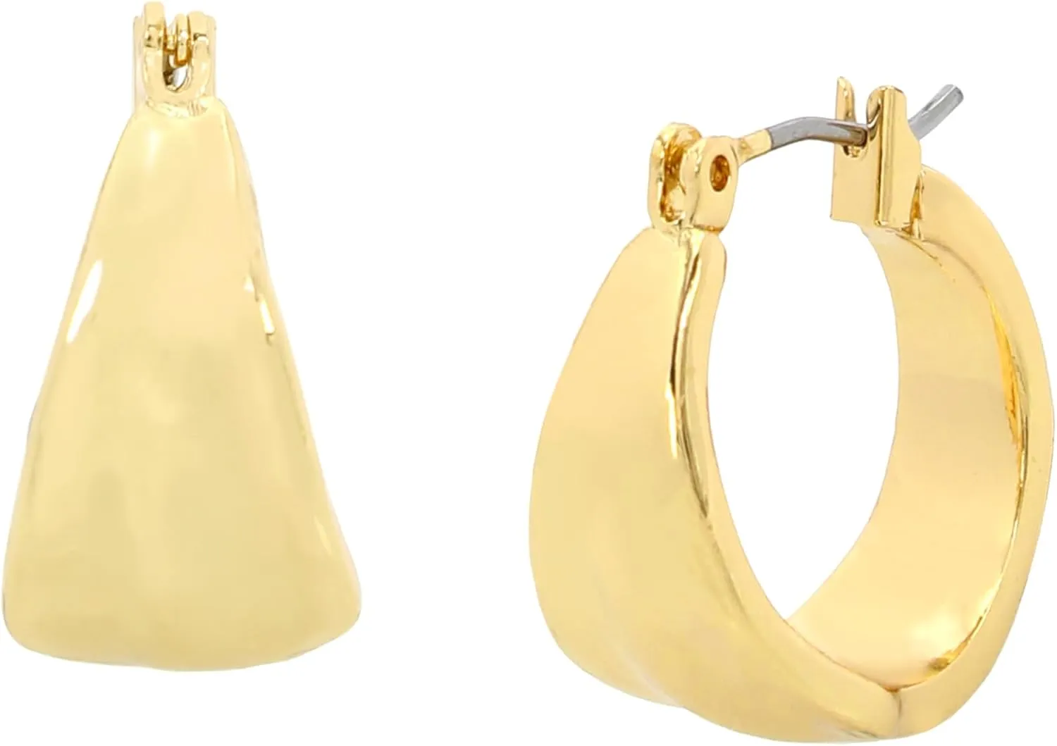 Robert Lee Morris Soho Womens Textured Hoop Earrings