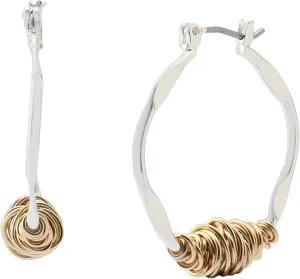 Robert Lee Morris Soho Women's Wire Wrapped Sculpted Hoop Earrings