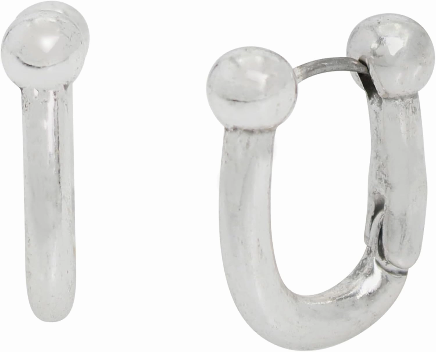 Robert Lee Morris Soho Womens Horseshoe Huggie Hoop Earrings