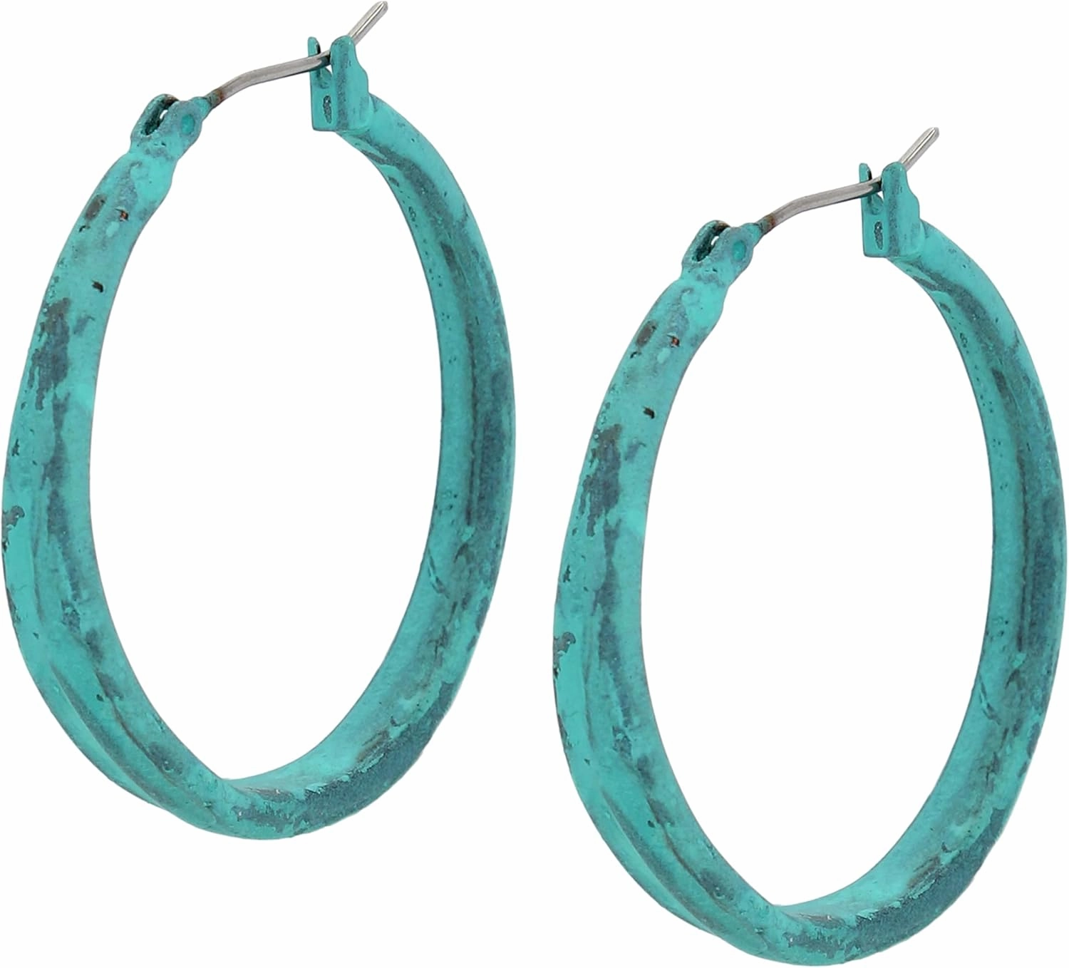 Robert Lee Morris Soho Womens Textured Hoop Earrings