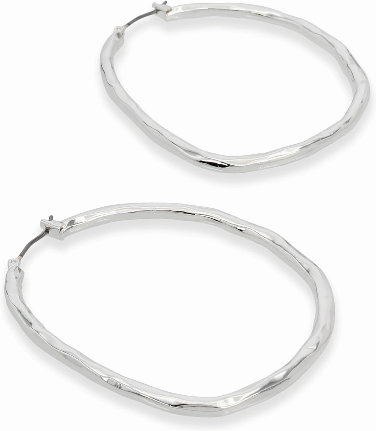 Robert Lee Morris Womens Sculpted Hoop Earrings