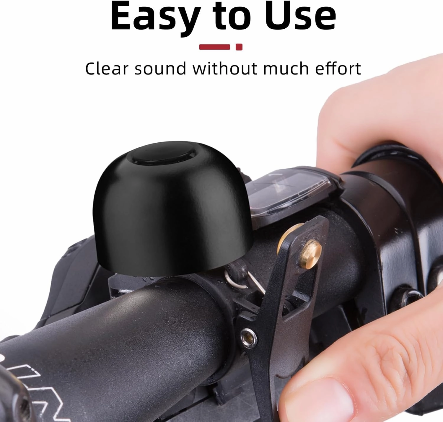 ROCKBROS Bike Bell, Copper Alloy Bike Bell, Loud Sound Classic Bike Ring Bell for Adults, for 0.82’’-0.9’’/21-23mm Handlebar Diameter
