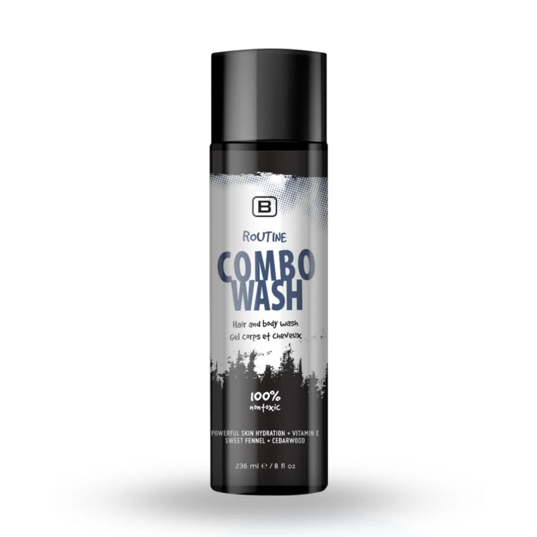 Routine Combo Wash - EWG VERIFIED ™ - Organic - | Cruelty Free | Vegan. 2-in 1 Shampoo and Body Wash