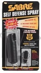 Sabre Pepper Spray 0.5 Ounce Black Hard Case