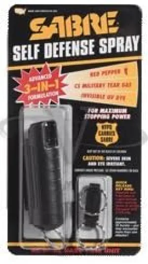 Sabre Pepper Spray 0.5 Ounce Black Hard Case