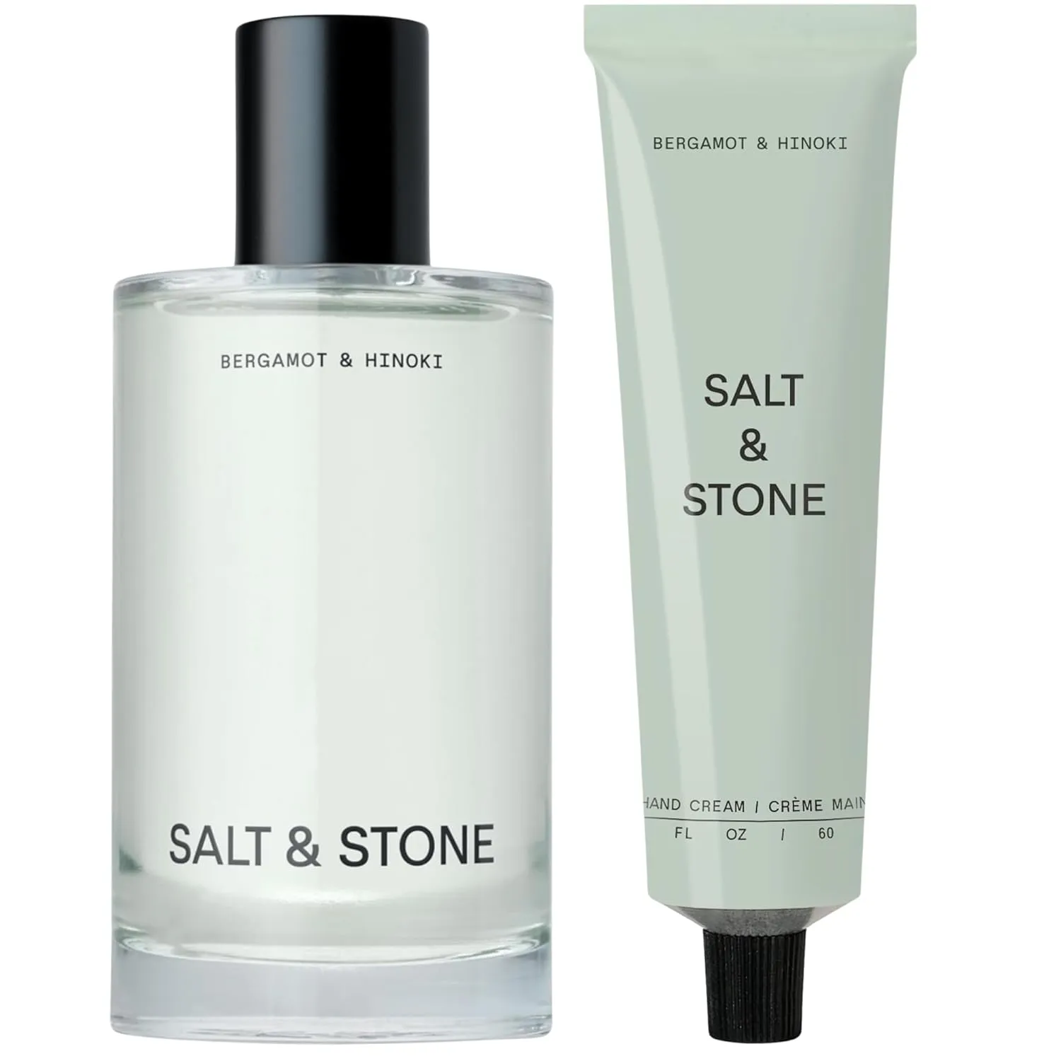 Salt & Stone Body Mist   Hand Cream Bundle | Bergamot & Hinoki