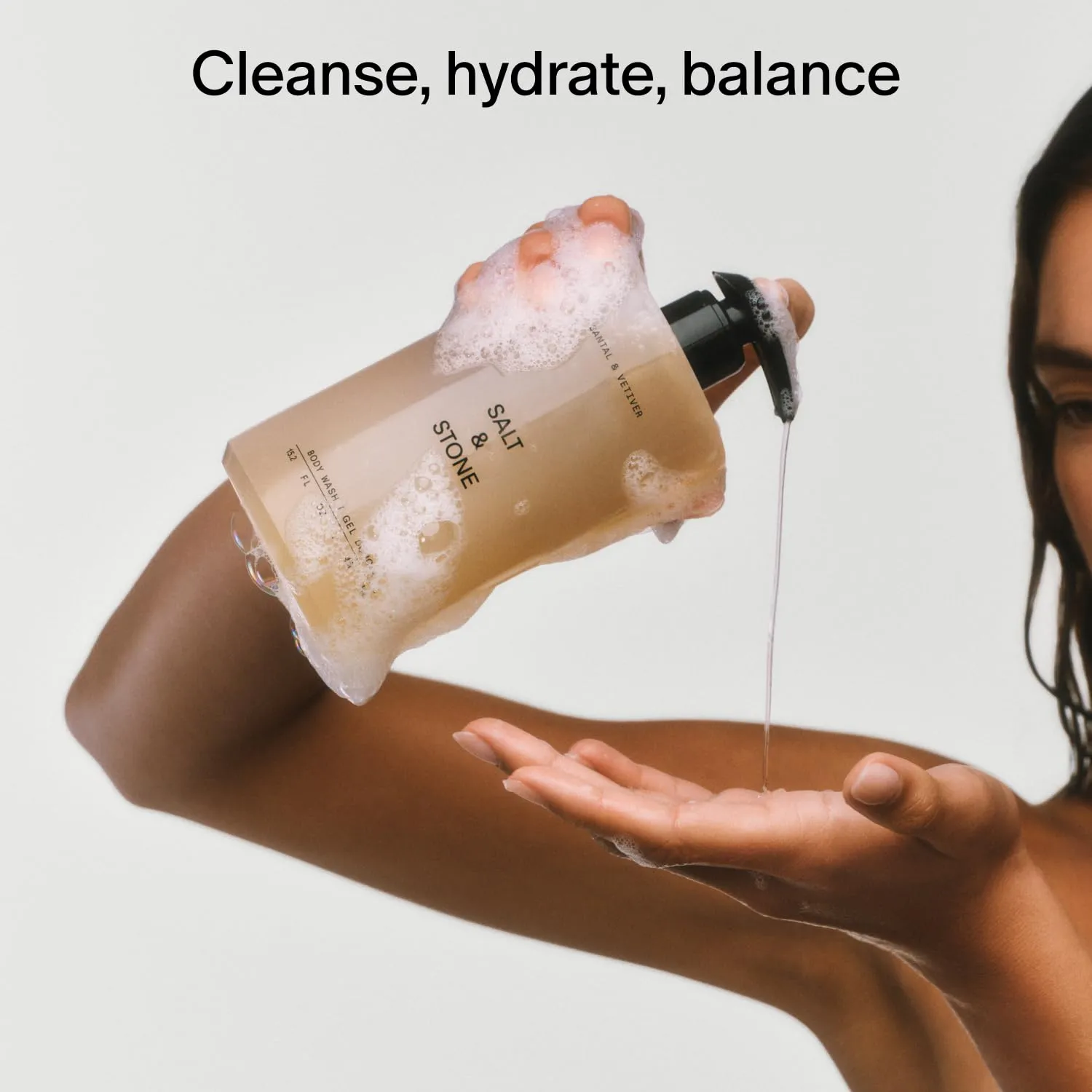 Salt & Stone Body Wash with Antioxidants for Deep Moisture | For Women & Men, Sulfate, Paraben, & Dye Free, Leaving Skin Soft and Hydrated