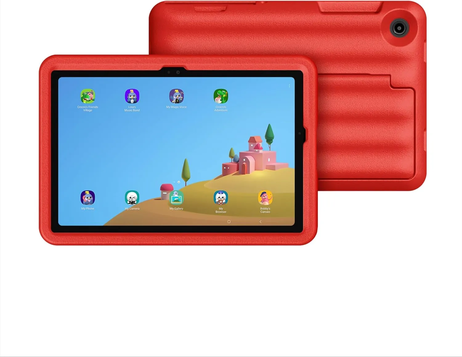 SAMSUNG Galaxy Tab A9  Plus Kids Edition 11” 64GB WiFi Android Tablet, Long Battery Life, Expandable Storage, Thin, Light Design, Durable Puffy Cover, US Version, 2024, Red