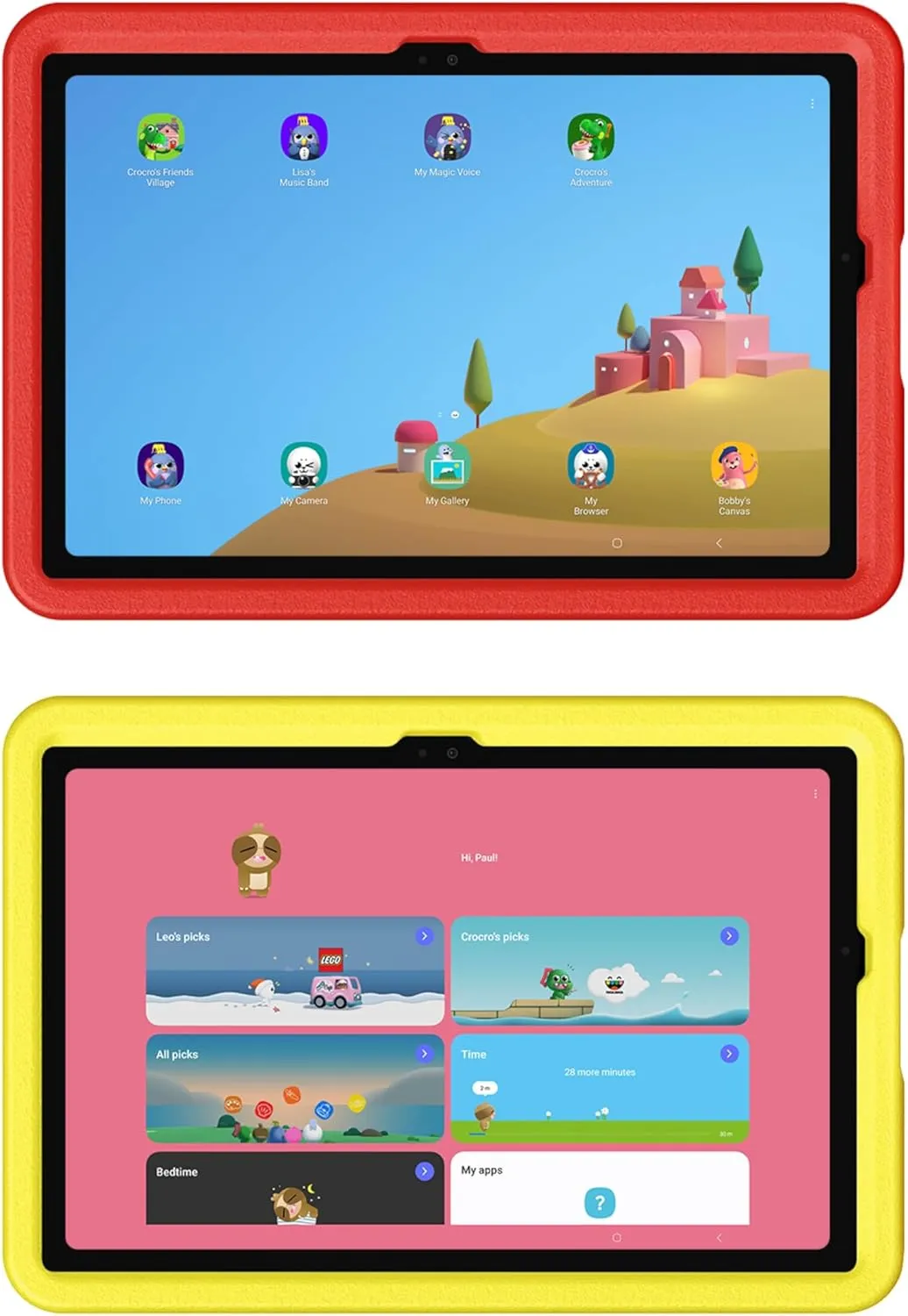 SAMSUNG Galaxy Tab A9  Plus Kids Edition 11” 64GB WiFi Android Tablet, Long Battery Life, Expandable Storage, Thin, Light Design, Durable Puffy Cover, US Version, 2024, Red
