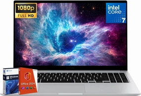 SAMSUNG Galaxy Book4 Business Laptops with Microsoft Office Lifetime License, Intel 10-Core 7-150U(Beats i7-1335U), 15.6" FHD Display, 16 GB RAM, 1 TB SSD, Backlit Keyboard, Windows 11 Pro