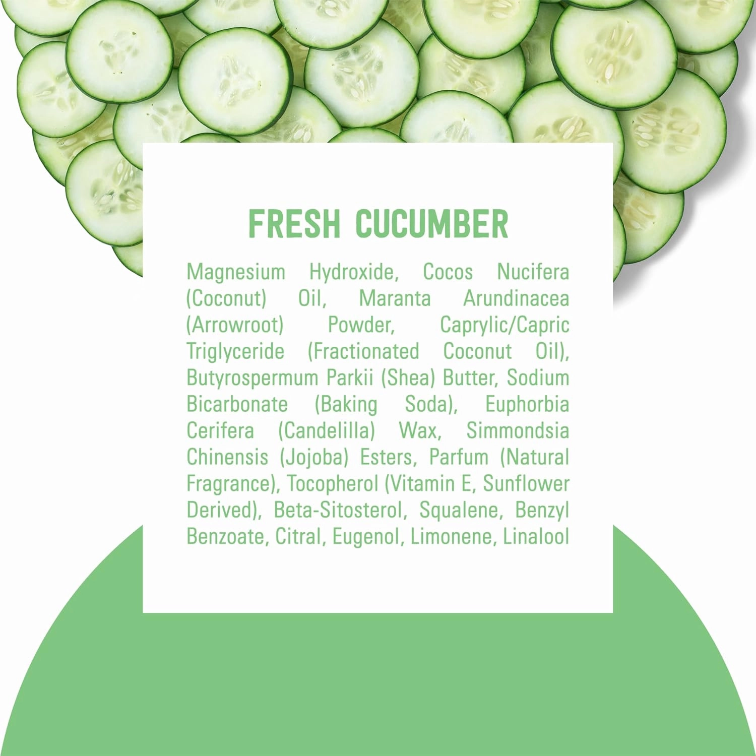 Schmidt's Aluminum-Free Vegan Deodorant Fresh Cucumber 4 Count for Women and Men, with 24 Hour Odor Protection, Natural Ingredients, Cruelty-Free, 2.65 oz