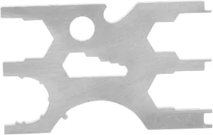 Scuba Diving Multi Tool | 316 Stainless Steel Regulator Repair Kit | Credit Card Size for Portability | 8 - in - 1 Diving Equipment Maintenance Tool