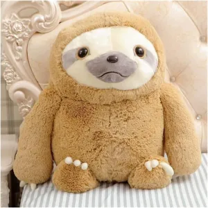 SecretCastle Sloth Stuffed Animal Lifelike Sloth Plush Toy 40 cm High (Brown)
