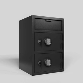 Secure Deposit Safe with Double Doors and Electronic Lock