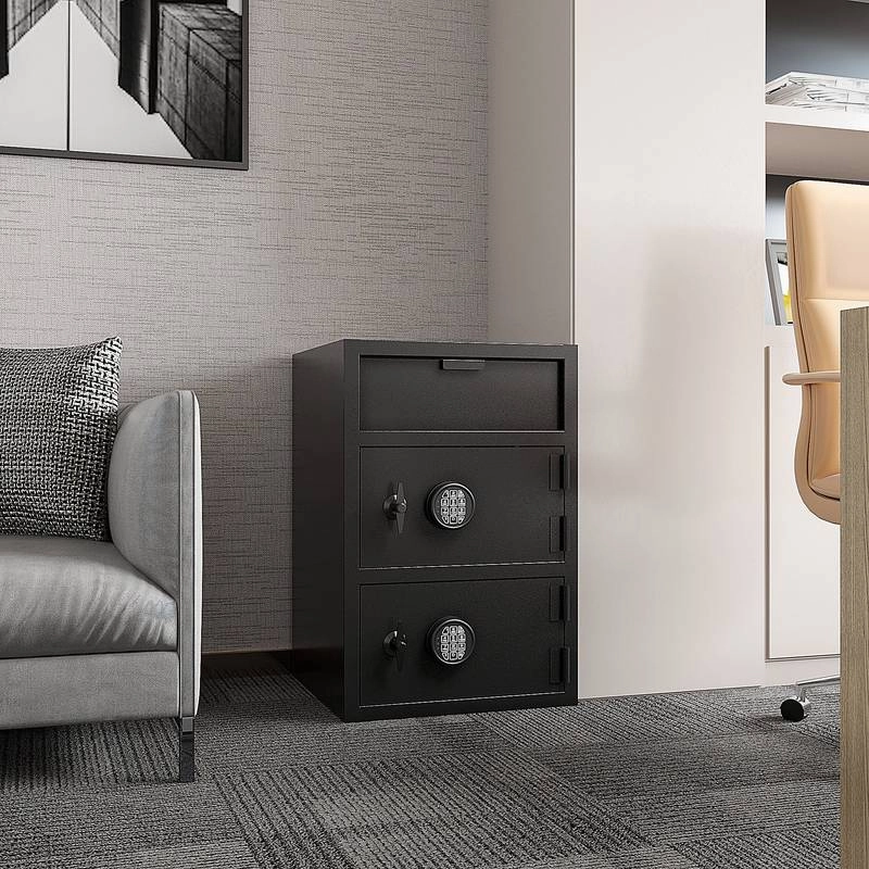 Secure Deposit Safe with Double Doors and Electronic Lock