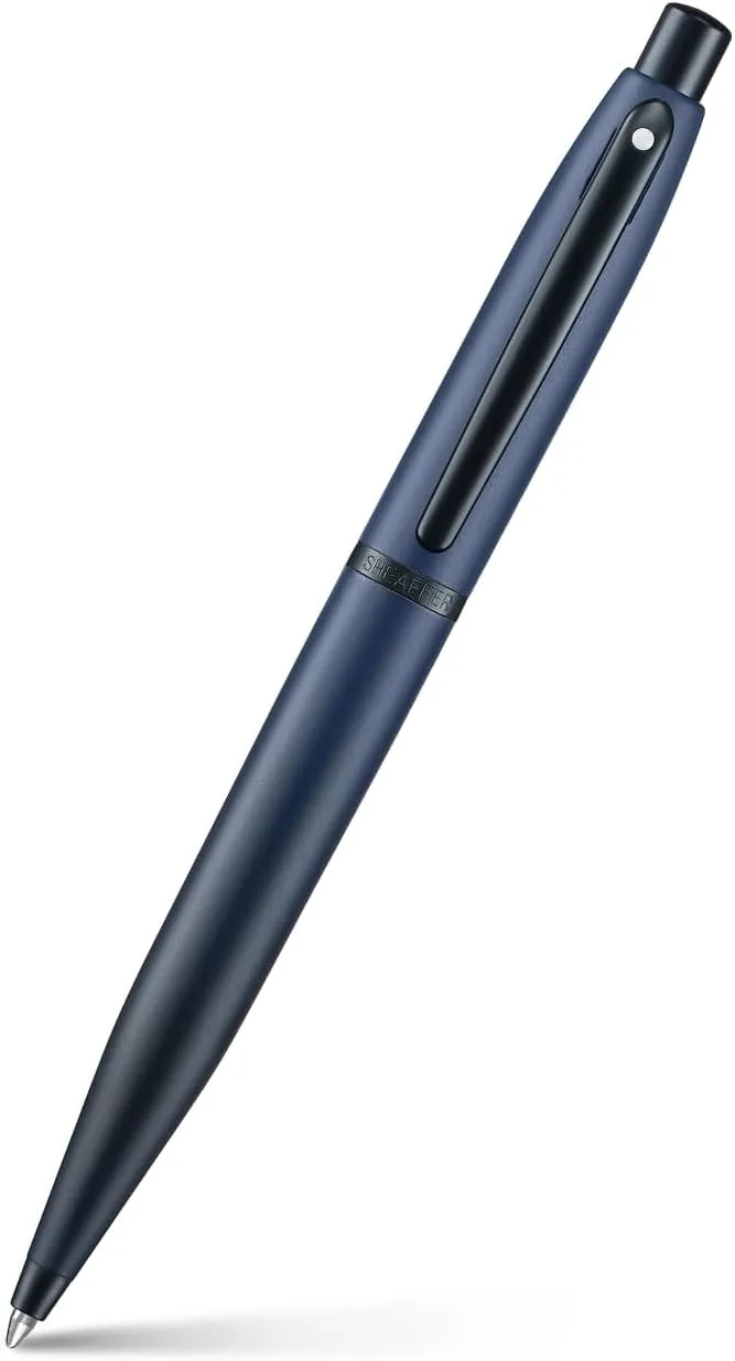 Sheaffer VFM Ballpoint Pen | E9429 Matt Blue with Black Trims | Premium Ballpoint Pen