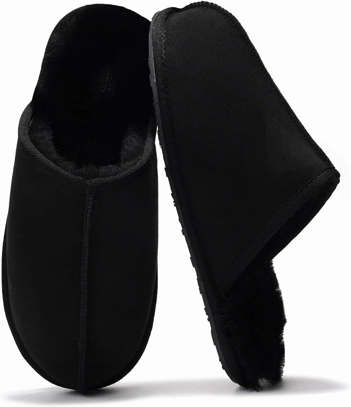 Sheepskin & Memory Foam Men's House Slippers by Project Cloud