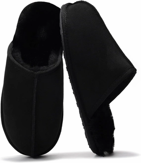 Sheepskin & Memory Foam Men's House Slippers by Project Cloud