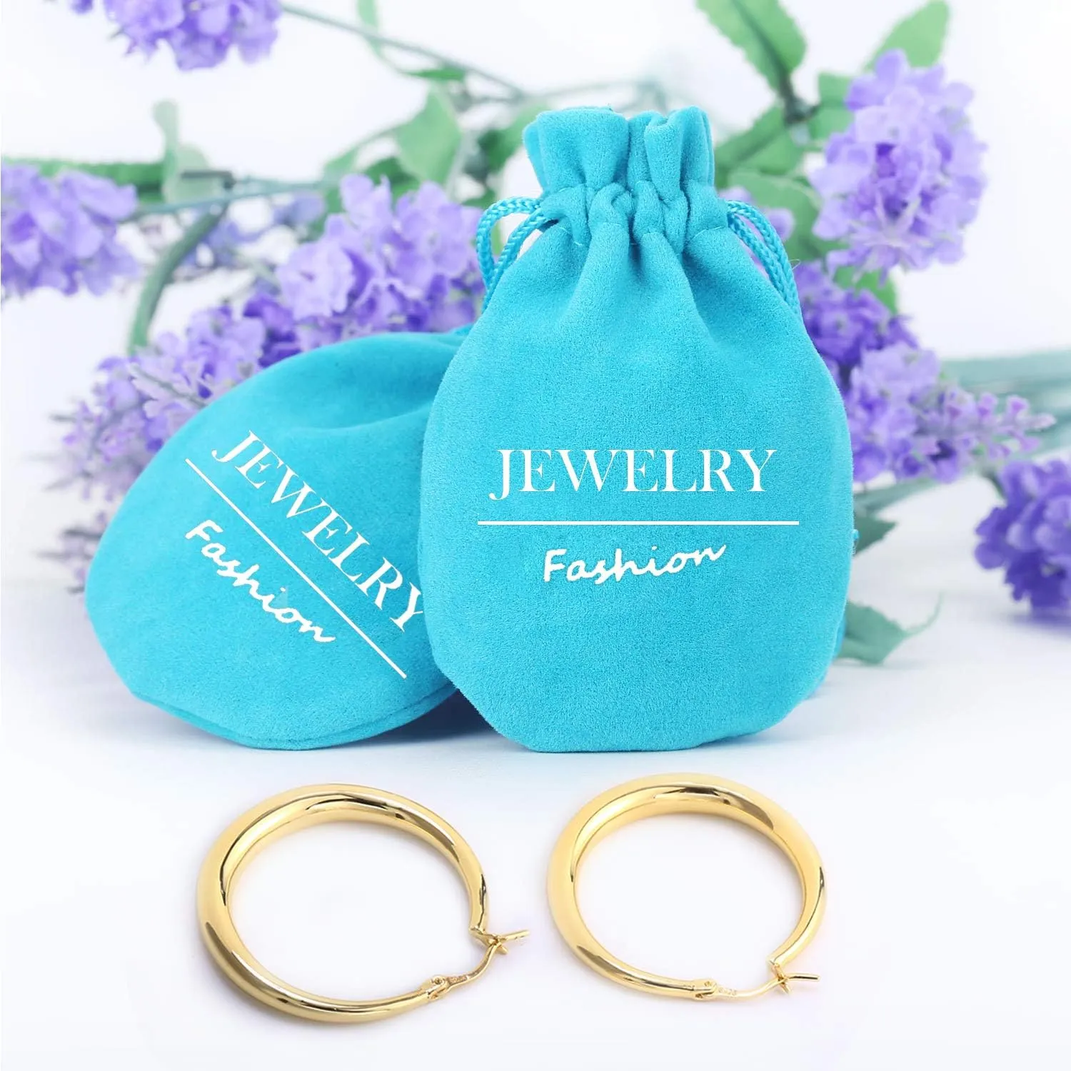 Silver Oval Hoop Earrings Hypoallergenic 14K Gold Plated Sterling Silver Lightweight Oval Hoop Earrings for Women Gilrs