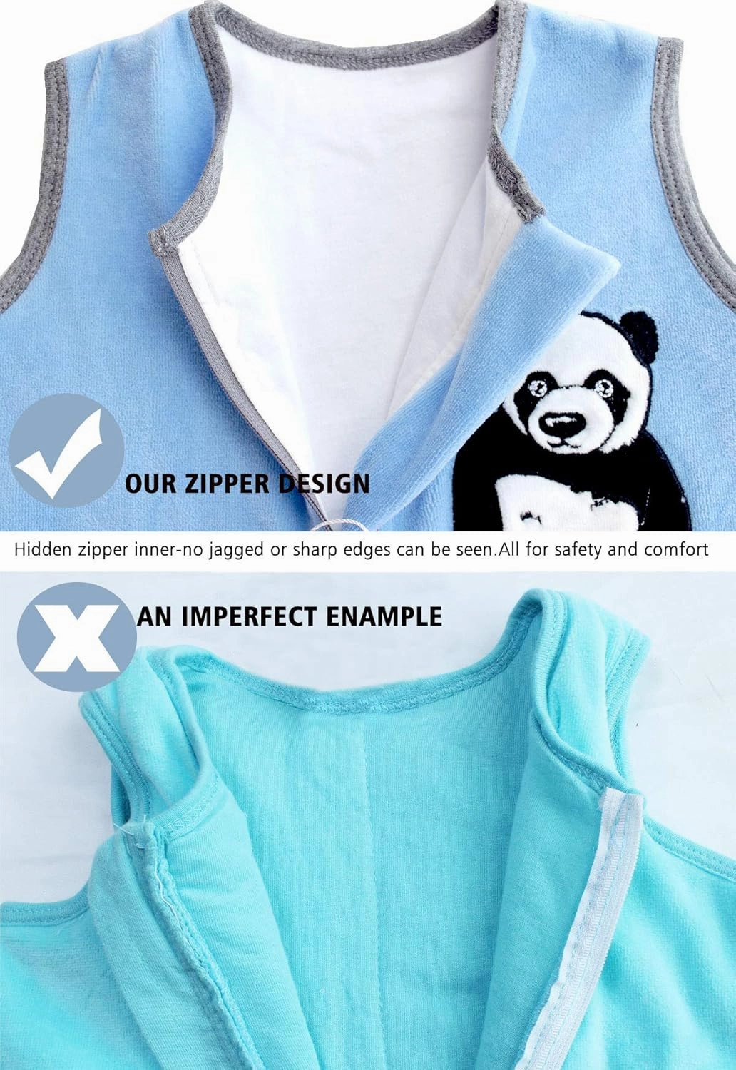 Sincere Baby Sleep Sack Spring Autumn Warm Infant Walking Sleeping Bag with Legs Wearable Blankets Pajamas 6M-4Years