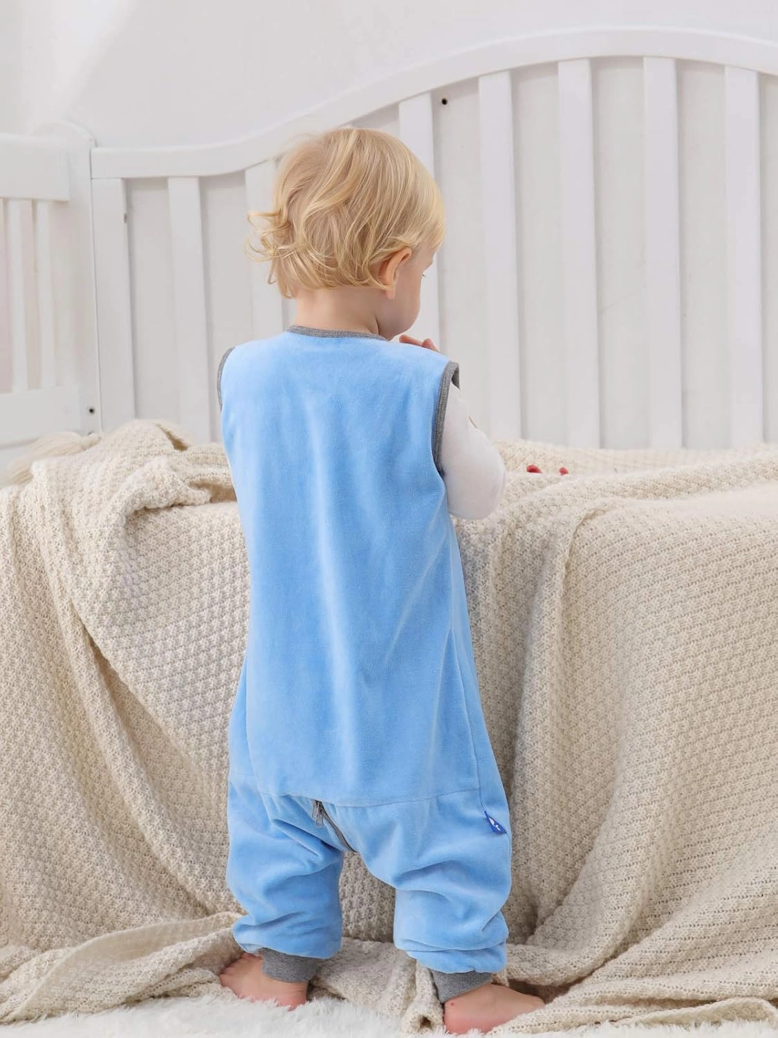 Sincere Baby Sleep Sack Spring Autumn Warm Infant Walking Sleeping Bag with Legs Wearable Blankets Pajamas 6M-4Years