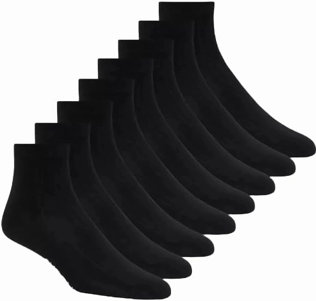 Skechers Women's Anklet Socks, 8 Pair Pack, Shoe Size 6-9.5, Super Soft, Seamless Toe, Moisture Wicking, Black
