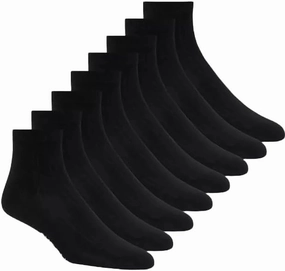 Skechers Women's Anklet Socks, 8 Pair Pack, Shoe Size 6-9.5, Super Soft, Seamless Toe, Moisture Wicking, Black