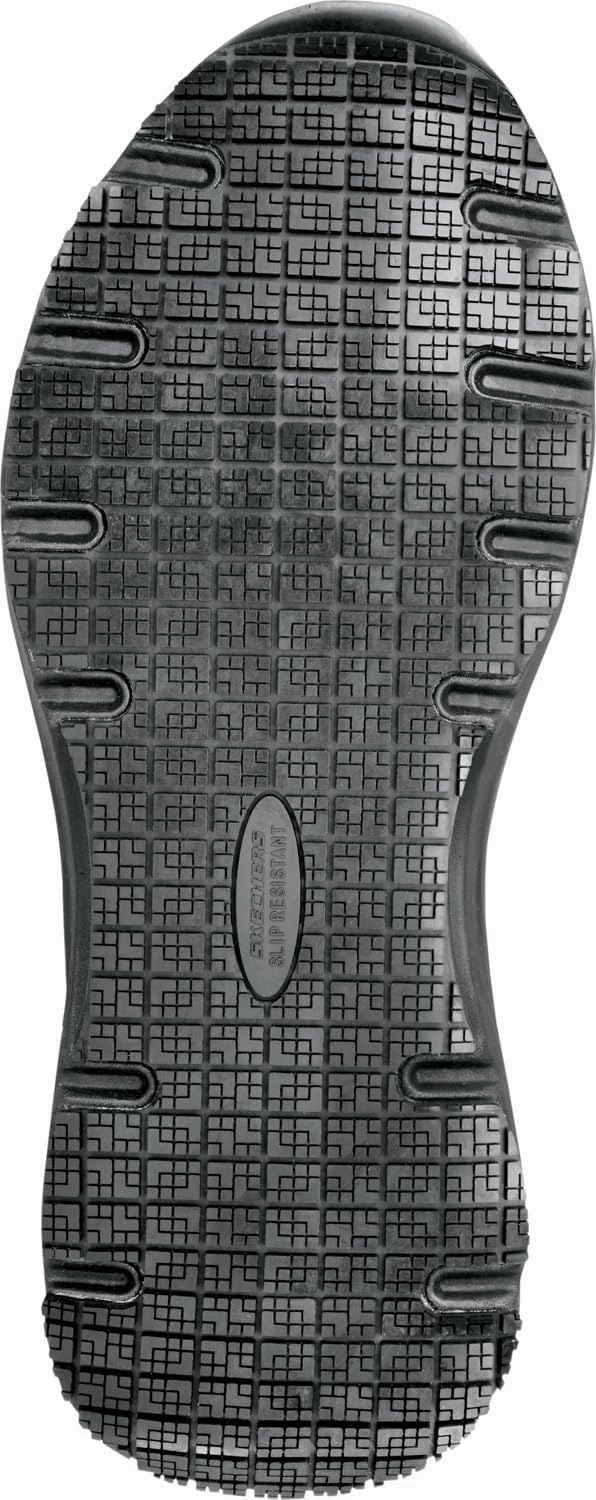 Skechers Work Leo, Arch Fit, Men's, Black, Soft Toe, MaxTrax Slip Resistant, EH, Low Athletic, Work Shoe