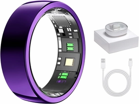 Smart Ring - Sleep Tracking Wearable - Heart Rate - Oxygen Monitoring - Fitness Tracker - Hand Gesture Brush Tiktok - Remote Camera - Up to 9 Days of Battery Life