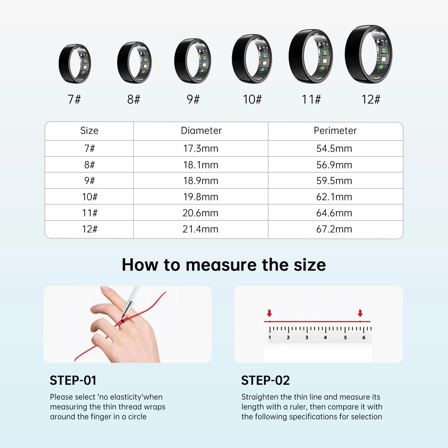 Smart Ring - Sleep Tracking Wearable - Heart Rate - Oxygen Monitoring - Fitness Tracker - Hand Gesture Brush Tiktok - Remote Camera - Up to 9 Days of Battery Life