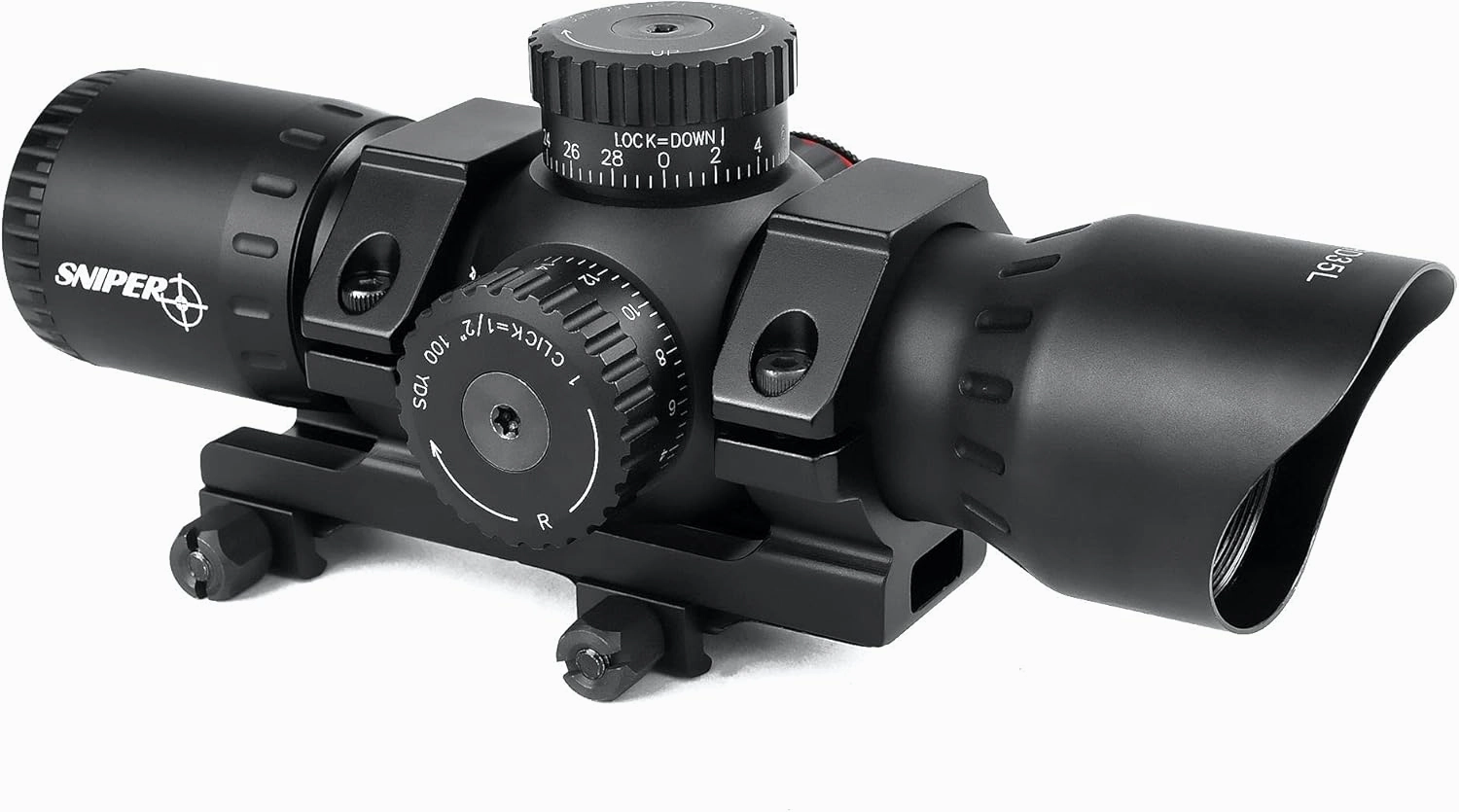 Sniper RD35L Compact Scope Red Dot, Precision Lens,11 Level Brightness, 35mm Scope Tube, Ring Mount Included for Ruger mossberg