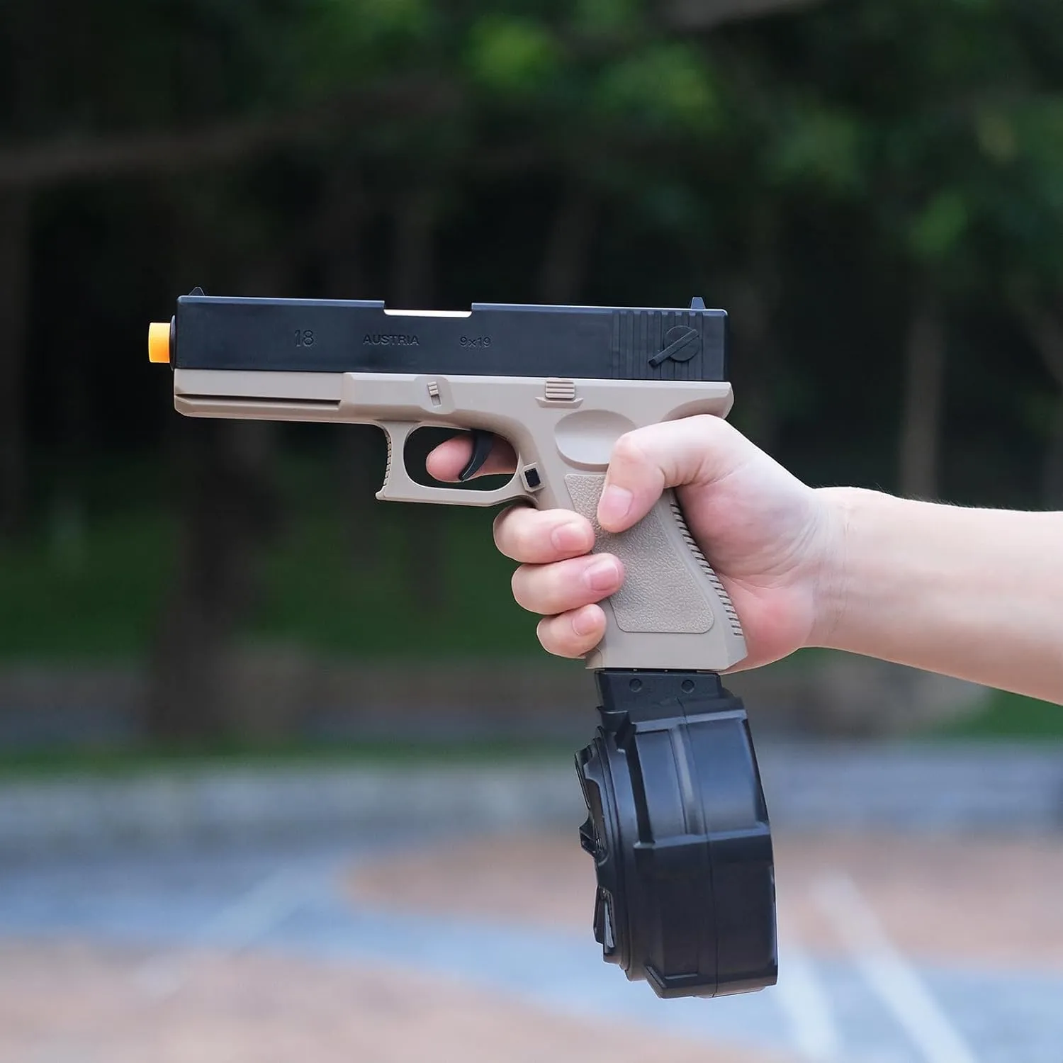Soft Bullet Toy Gun, Cool Toy Model, Safe EVA Soft Bullet, Manual Spring air-Driven Soft Bullet Toy Gun, Non-Aggressive Children's Gift, Suitable for Children Over 8-14 Years Old0