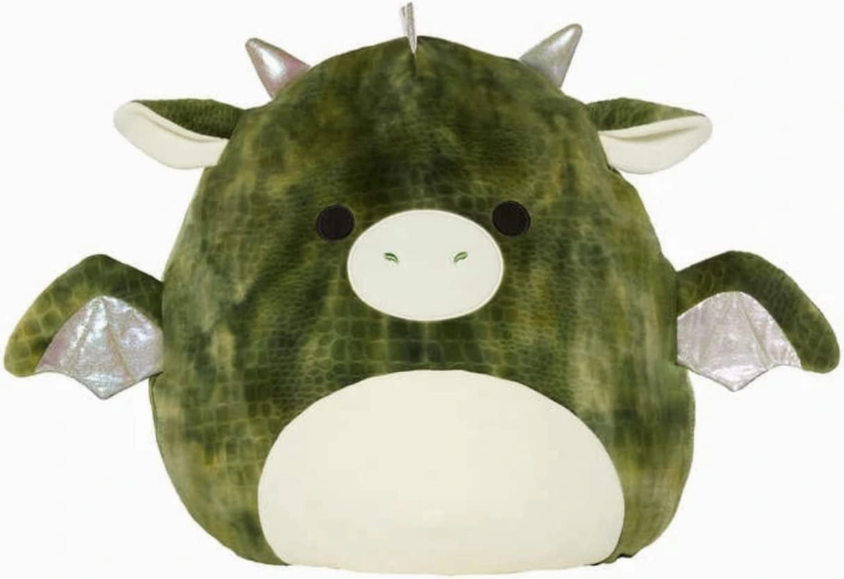 Squishmallow Official Kellytoy 10 Inch Squishy Soft Plush Toy Animals (Duke The Green Dragon)