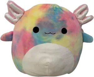 Squishmallows Official Kellytoy 12 Inch Soft Plush Squishy Toy Animals (Tinley Rainbow Axolotl)