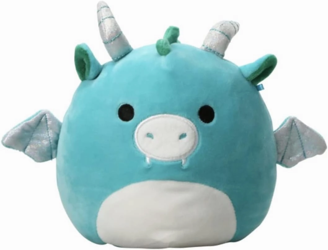 Squishmallows Official Kellytoy 7 Inch Soft Plush Squishy Toy Animals (Avrill Blue Dragon)