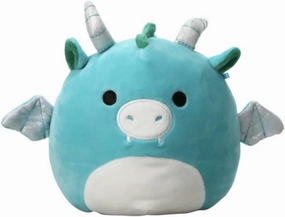 Squishmallows Official Kellytoy 7 Inch Soft Plush Squishy Toy Animals (Avrill Blue Dragon)