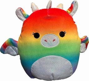 Squishmallows Official Kellytoy Plush Squishy Soft Plush Toy Animals (Calypsa Dragon, 8 Inch)