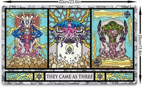 Stained Glass MTG Playmat Titans Trading Card Game TCG CCG Mat Free Bag