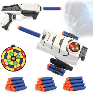 Star & Wars Stormtrooper Toys Foam Blaster for 5 6 7 8 9   Year Old Boys, Superhero Power Blast Gauntlet Toys with 30 Darts for Costume & Role Play Gifts for Birthday Christmas