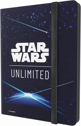 Star Wars: Unlimited Casual Album 18-Pocket - Holds 360 Double-Sleeved Cards – Side-Loading Pockets & Elastic Strap – Officially Licensed Accessory, Card Back Blue Design, Made by Gamegenic